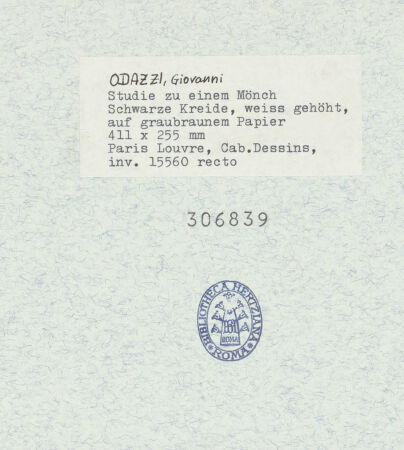 Rückseite von Musée National du Louvre? [https://www.deutsche-digitale-bibliothek.de/content/lizenzen/rv-ez/] Studie zu einem Mönch - Gesamtansicht, bh306839_recto. Foto.