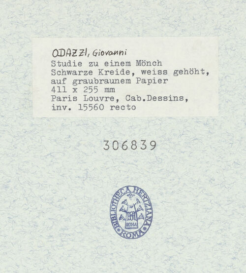Rückseite von Musée National du Louvre? [https://www.deutsche-digitale-bibliothek.de/content/lizenzen/rv-ez/] Studie zu einem Mönch - Gesamtansicht, bh306839_recto. Foto.