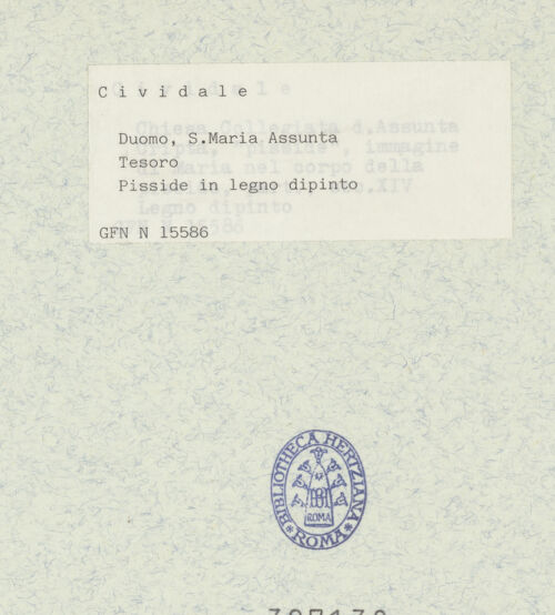 Rückseite von ICCD [https://www.deutsche-digitale-bibliothek.de/content/lizenzen/rv-ez/] Pyxis - Detail, Maria, bh307138_recto. Foto.