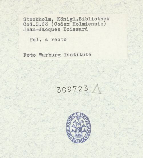 Rückseite von Warburg Institute [https://www.deutsche-digitale-bibliothek.de/content/lizenzen/rv-ez/] Inscriptionum antiquarum (Codex Holmiensis)Textseite mit Sonetten von Paul Chouart de Buzenaul und N. Clement (Fortsetzung auf dem verso) - , bh309723_recto. Foto.