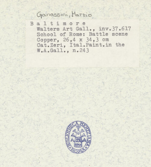 Rückseite von Walters Art Gallery Baltimore [https://www.deutsche-digitale-bibliothek.de/content/lizenzen/rv-ez/] Alexander der Große erobert Asien - , bh310680_recto. Foto.