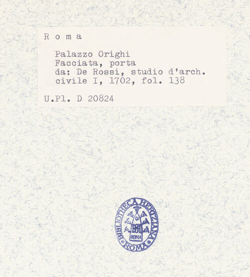 Rückseite von bh310875_recto