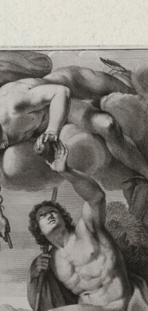 Rückseite von Landesbildstelle Rheinland [http://creativecommons.org/publicdomain/mark/1.0/] Merkur und Paris - , bh311883. Foto.