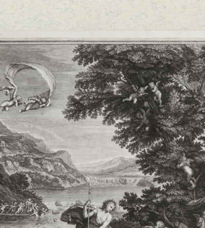 Rückseite von Landesbildstelle Rheinland [http://creativecommons.org/publicdomain/mark/1.0/] Folge von 4 Blättern: Die Geschichte der VenusDer Aufbruch des Adonis zur Jagd - , bh311971. Foto.