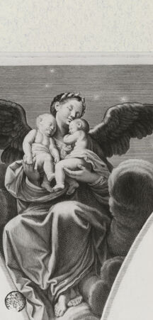 Rückseite von Landesbildstelle Rheinland [http://creativecommons.org/publicdomain/mark/1.0/] Fresko des Palazzo VerospiDie Nacht - , bh311982. Foto.