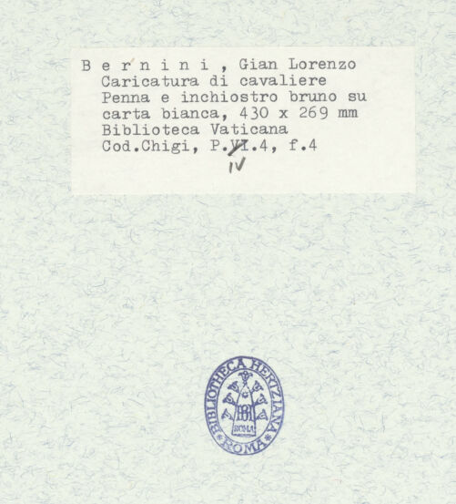 Rückseite von Biblioteca Apostolica Vaticana [https://www.deutsche-digitale-bibliothek.de/content/lizenzen/rv-ez/] Karikaturen diverser Edelmänner und PrälatenKarikatur eines Edelmannes - , bh314757_recto. Foto.