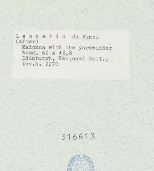 Rückseite von bh316613_recto