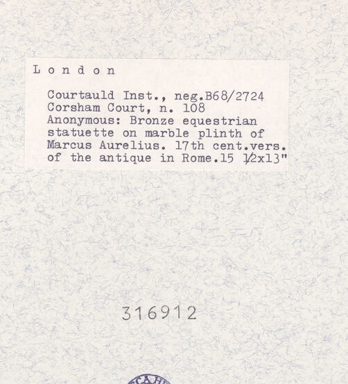 Rückseite von bh316912_recto