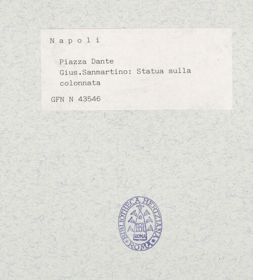 Rückseite von ICCD [https://www.deutsche-digitale-bibliothek.de/content/lizenzen/rv-ez/] Tugenden Karls III von BourbonTugend - Frontalansicht, bh318722_recto. Foto.