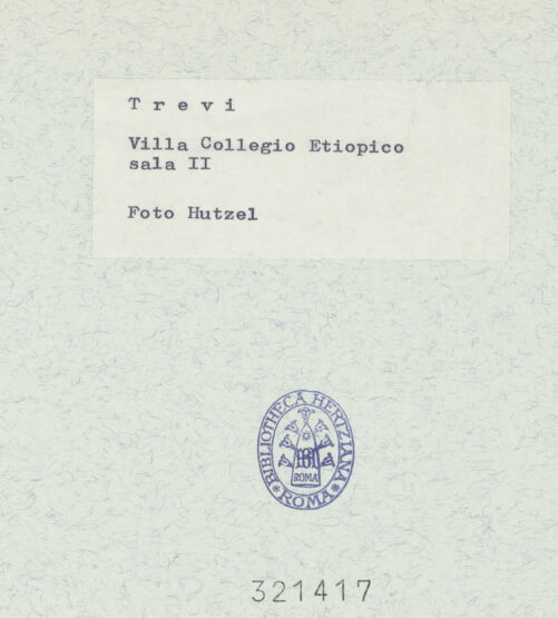 Rückseite von National Gallery of Art, Washington? [https://www.deutsche-digitale-bibliothek.de/content/lizenzen/rv-ez/] Dekorationsprogramm mit Personifikationen, Wappen und Landschaften mit heiligen EremitenWappenkartusche, flankiert von den Personifikationen der Parsimonia und der Divitiae - Detail: Parsimonia, bh321417_recto. Foto: Hutzel, Max.