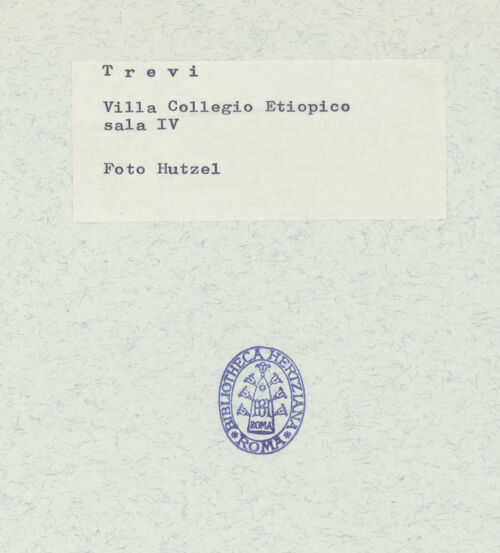 Rückseite von Getty Research Institute [https://www.deutsche-digitale-bibliothek.de/content/lizenzen/rv-ez/] Deckendekoration mit allegorischen Figuren und PuttiArma- Allegorie des Krieges - Detail: Allegorie des Krieges, bh321431_recto. Foto: Hutzel, Max.