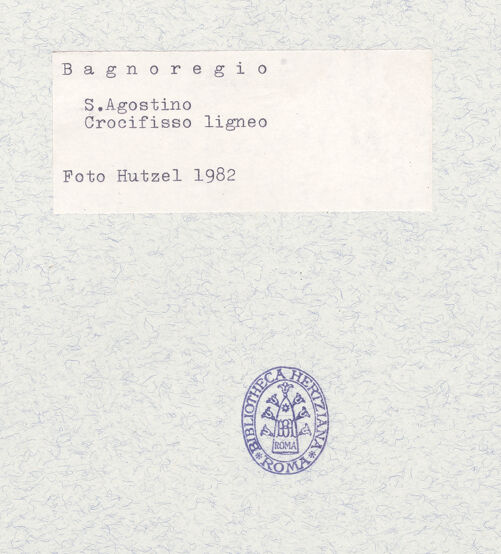 Rückseite von Getty Research Institute [https://www.deutsche-digitale-bibliothek.de/content/lizenzen/rv-ez/] Kruzifix - Ansicht von schräg links, bh321499_recto. Foto: Hutzel, Max.