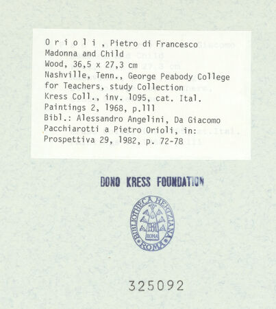 Rückseite von bh325092_recto