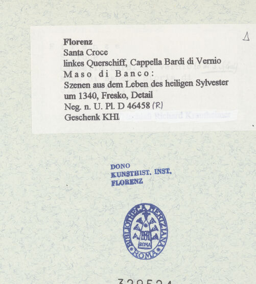 Rückseite von bh329524_recto