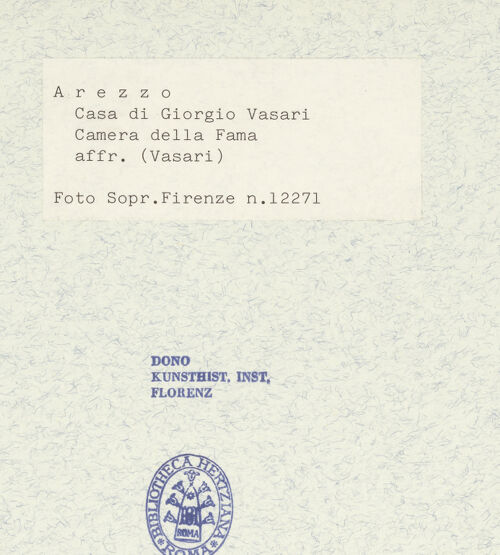 Rückseite von Alinari [http://creativecommons.org/publicdomain/mark/1.0/] AusmalungLegende des Nikolaus von Bari - Szene aus dem Leben des heiligen Nikolaus von Bari (Almosenspende?), bh331144_recto. Foto.