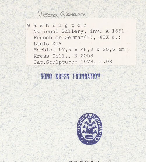 Rückseite von National Gallery of Art, Washington [https://www.deutsche-digitale-bibliothek.de/content/lizenzen/rv-ez/] Louis XIV - Gesamtansicht von der Seite, bh332914_recto. Foto.