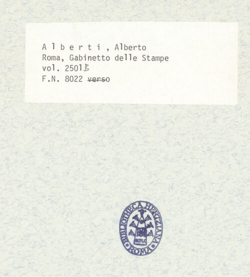 Rückseite von Istituto Nazionale per la Grafica [https://www.deutsche-digitale-bibliothek.de/content/lizenzen/rv-ez/] Codice B (2501 B)Alt Sankt Peter, Skizze dreier gewundener Säulen - , bh337956_recto. Foto.