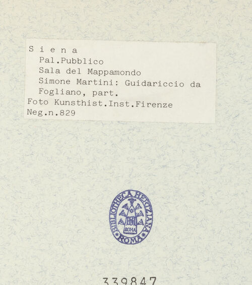 Rückseite von Kunsthistorisches Institut in Florenz