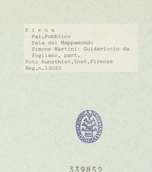 Rückseite von Kunsthistorisches Institut in Florenz