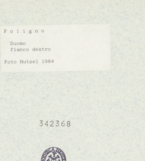 Rückseite von Getty Research Institute [https://www.deutsche-digitale-bibliothek.de/content/lizenzen/rv-ez/] San Feliciano - Rechte Flanke, Teilansicht, bh342368_recto. Foto: Hutzel, Max.