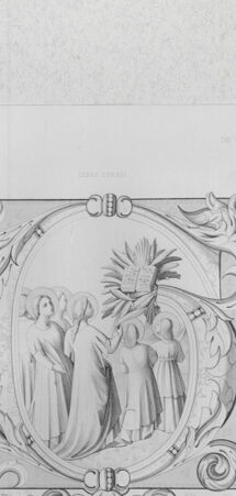 Rückseite von Landesbildstelle Rheinland [http://creativecommons.org/publicdomain/mark/1.0/] S . Marco, Convento dei Padri predicatori in Firenze, illustrato e inciso principalmente nei dipinti del B. Giovanni Angelico...'Taf. VIII: Singende Jungfrauen - , bh342662. Foto.