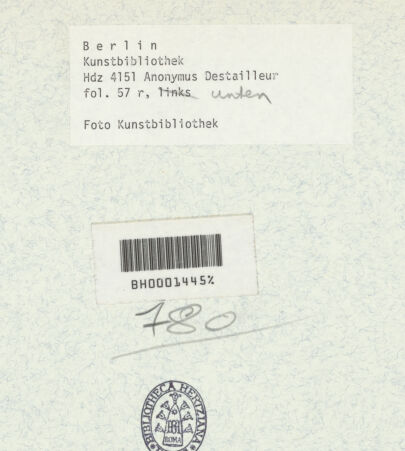 Rückseite von Kunstbibliothek [https://www.deutsche-digitale-bibliothek.de/content/lizenzen/rv-ez/] Codex Destailleur DConstantins-Bogen: Aufriss von Seite und Vorderseite des Bogens - , bh350342_recto. Foto.