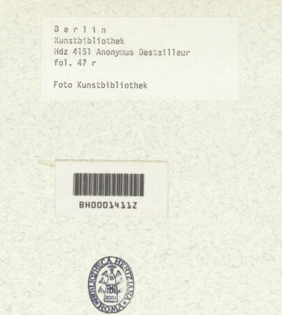 Rückseite von Kunstbibliothek [https://www.deutsche-digitale-bibliothek.de/content/lizenzen/rv-ez/] Codex Destailleur DDiocletians-Thermen: Außenmauern in Grund- und Aufriss - , bh350361_recto. Foto.