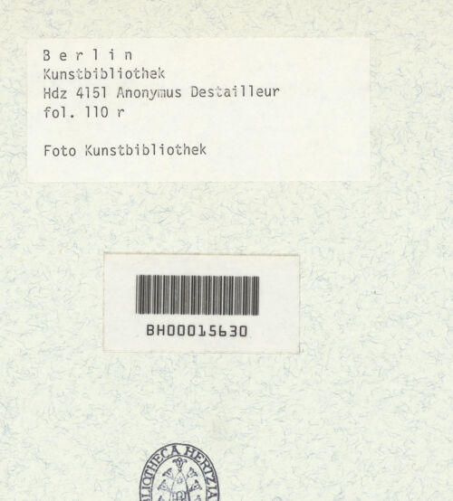 Rückseite von Kunstbibliothek [https://www.deutsche-digitale-bibliothek.de/content/lizenzen/rv-ez/] Codex Destailleur DArles: Forumstempel: Gebälk mit Giebel und Fries und ein Kapitell - , bh350433_recto. Foto.