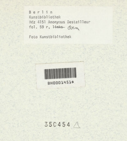 Rückseite von Kunstbibliothek [https://www.deutsche-digitale-bibliothek.de/content/lizenzen/rv-ez/] Codex Destailleur DArgentarier-Bogen: Grundriss und Schnitt eines Pilasterkapitells, Vorderansicht eines Kompositkapitells - , bh350454_recto. Foto.