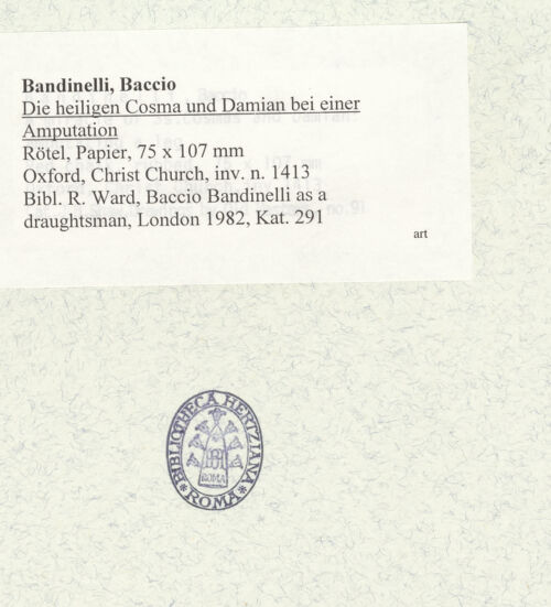 Rückseite von Christ Church ? [https://www.deutsche-digitale-bibliothek.de/content/lizenzen/rv-ez/] Die Heiligen Cosma und Damian bei einer Amputation - , bh356097_recto. Foto.