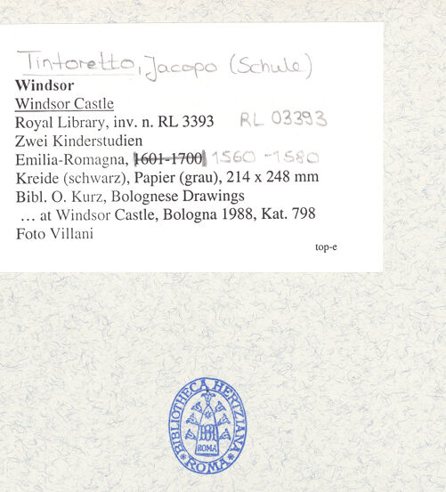 Rückseite von Villani [https://www.deutsche-digitale-bibliothek.de/content/lizenzen/rv-ez/] Zwei Kinderstudien - , bh358024_recto. Foto.