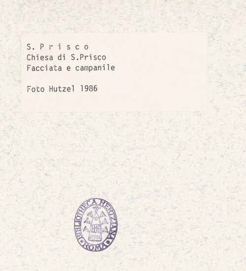 Rückseite von Hutzel, Max [https://www.deutsche-digitale-bibliothek.de/content/lizenzen/rv-ez/] San Prisco - Westfassade (1763) und Campanile, bh361122_recto. Foto: Hutzel, Max.