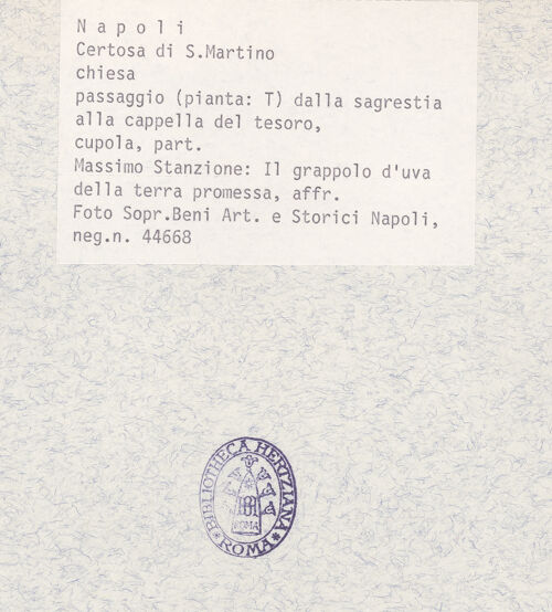 Rückseite von Sopr. BAS NA [https://www.deutsche-digitale-bibliothek.de/content/lizenzen/rv-ez/] Szenen des Alten und Neuen TestamentsDie Kundschafter nehmen einige Früchte aus Kanaan mit und kehren zurück - Gesamtansicht, bh367441_recto. Foto.