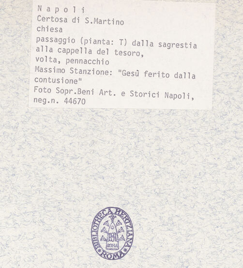 Rückseite von Sopr. BAS NA [https://www.deutsche-digitale-bibliothek.de/content/lizenzen/rv-ez/] Szenen des Alten und Neuen TestamentsLonginus sticht mit einer Lanze in die Seite Christi - Gesamtansicht, bh367461_recto. Foto.