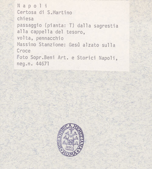 Rückseite von Sopr. BAS NA [https://www.deutsche-digitale-bibliothek.de/content/lizenzen/rv-ez/] Szenen des Alten und Neuen TestamentsChristus ist bereits angenagelt - Gesamtansicht, bh367462_recto. Foto.