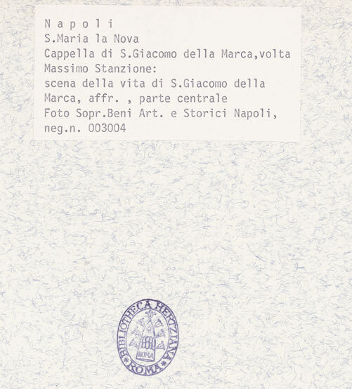 Rückseite von Sopr. BAS NA [https://www.deutsche-digitale-bibliothek.de/content/lizenzen/rv-ez/] Szenen aus dem Leben des heiligen Jakob von der Mark (Giacomo della Marca)Der heilige Jakob von der Mark in der Glorie - Gesamtansicht, bh367464_recto. Foto.