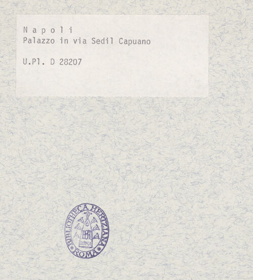 Rückseite von Bibliotheca Hertziana [https://www.deutsche-digitale-bibliothek.de/content/lizenzen/rv-fz/] Palazzo - Fassade, bh367854_recto. Foto.