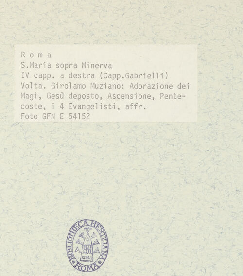 Rückseite von ICCD [https://www.deutsche-digitale-bibliothek.de/content/lizenzen/rv-ez/] Innendekoration: Szenen aus dem leben Christi, Evangelisten, Sibyllen und ProphetenGewölbedekoration mit Darstellung der Evangelisten und mit Szenen aus dem Leben Christi - , bh368622_recto. Foto.