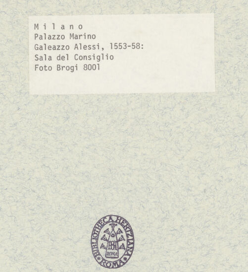 Rückseite von Alinari [https://www.deutsche-digitale-bibliothek.de/content/lizenzen/rv-fz/] Palazzo MarinoSala dell'Alessi (Sala delle Feste) - Innenansicht (vor den Bombentreffern - 1943.08), bh374482_recto. Foto.
