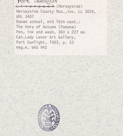 Rückseite von Lady Lever Art Gallery? [https://www.deutsche-digitale-bibliothek.de/content/lizenzen/rv-ez/] , bh379158_recto. Foto.