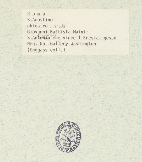 Rückseite von National Gallery of Art, Washington, Enggass Collection [https://www.deutsche-digitale-bibliothek.de/content/lizenzen/rv-ez/] Der Heilige Augustinus vernichtet die Häresie - Gesamtansicht, bh380780_recto. Foto.