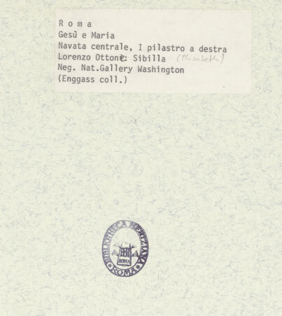 Rückseite von National Gallery of Art, Washington, Enggass Collection [https://www.deutsche-digitale-bibliothek.de/content/lizenzen/rv-ez/] Figuren aus der Heiligen Sippe oder Sibyllen und HeiligeDie heilige Elisabeth? oder Sibylle - Gesamtansicht frontal, bh380811_recto. Foto.