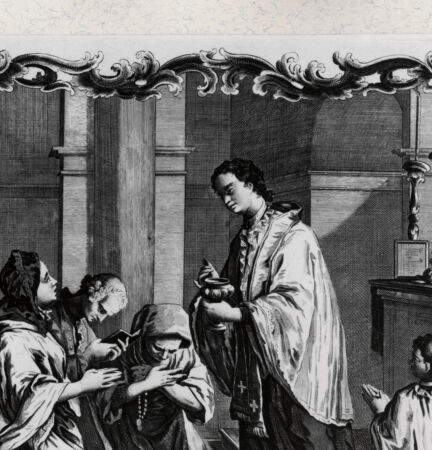 Rückseite von Tomba, Verona [http://creativecommons.org/publicdomain/mark/1.0/] I SacramentiDie Eucharistie (Bl. III) - , bh383333. Foto.