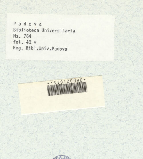 Rückseite von bh390001_recto