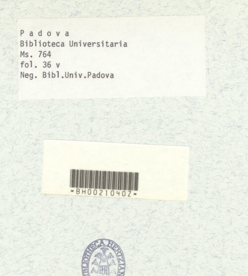 Rückseite von bh390099_recto