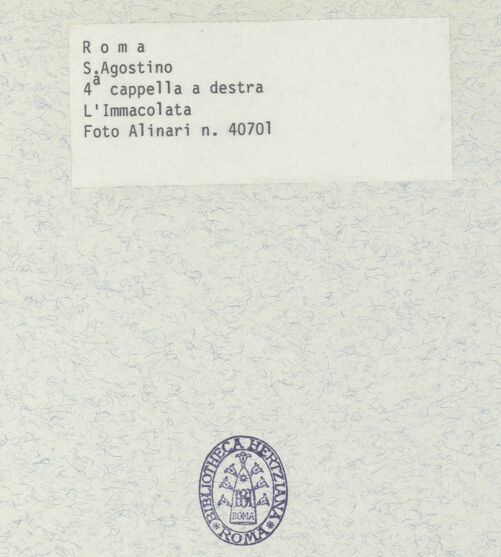 Rückseite von Alinari [https://www.deutsche-digitale-bibliothek.de/content/lizenzen/rv-ez/] Freskierung der Cappella di San Pietro (già dell'Annunziata)Madonna Immacolata - , bh390619_recto. Foto.