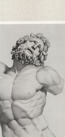 Rückseite von Istituto Nazionale per la Grafica [http://creativecommons.org/publicdomain/mark/1.0/] Giovanni Volpato - Raphael Morghen, "Principes du dessin...", Roma 1786Torso des Laokoon (Bl 31) - , bh391173. Foto.