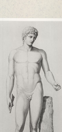 Rückseite von Istituto Nazionale per la Grafica [http://creativecommons.org/publicdomain/mark/1.0/] Giovanni Volpato - Raphael Morghen, "Principes du dessin...", Roma 1786Der Adonis des Vatikan (Bl 19) - , bh391222. Foto.