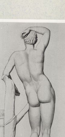 Rückseite von Istituto Nazionale per la Grafica [http://creativecommons.org/publicdomain/mark/1.0/] Giovanni Volpato - Raphael Morghen, "Principes du dessin...", Roma 1786Rückenansicht des Apoll (Bl 17) - , bh391231. Foto.