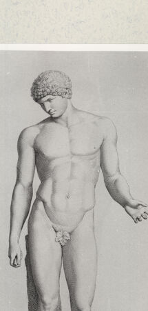 Rückseite von Istituto Nazionale per la Grafica [http://creativecommons.org/publicdomain/mark/1.0/] Giovanni Volpato - Raphael Morghen, "Principes du dessin...", Roma 1786Der Antinoos vom Kapitol (Bl 20) - , bh391233. Foto.